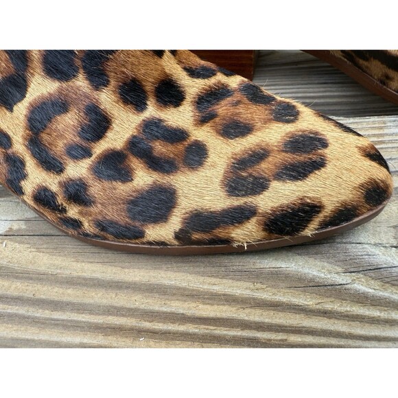 J. Crew Walker Leopard Print Calf Hair Leather Ankle Boots Sz 7.5 Mob Wife  $198 - Picture 10 of 10